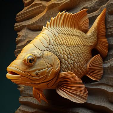 3D model st Labidochromis hongi fish (STL)